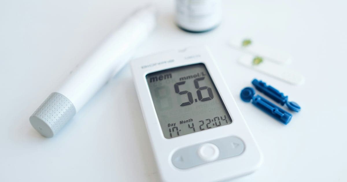 Blood glucose meter with a lancing device and test strips